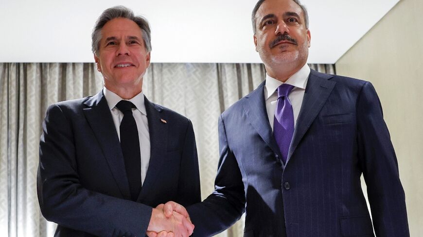 US Secretary of State Antony Blinken met in Saudi Arabia with the Foreign Minister Hakan Fidan of Turkey where Hamas has an office as he pushed for a ceasefire in the Hamas-Israel war and a hostage release